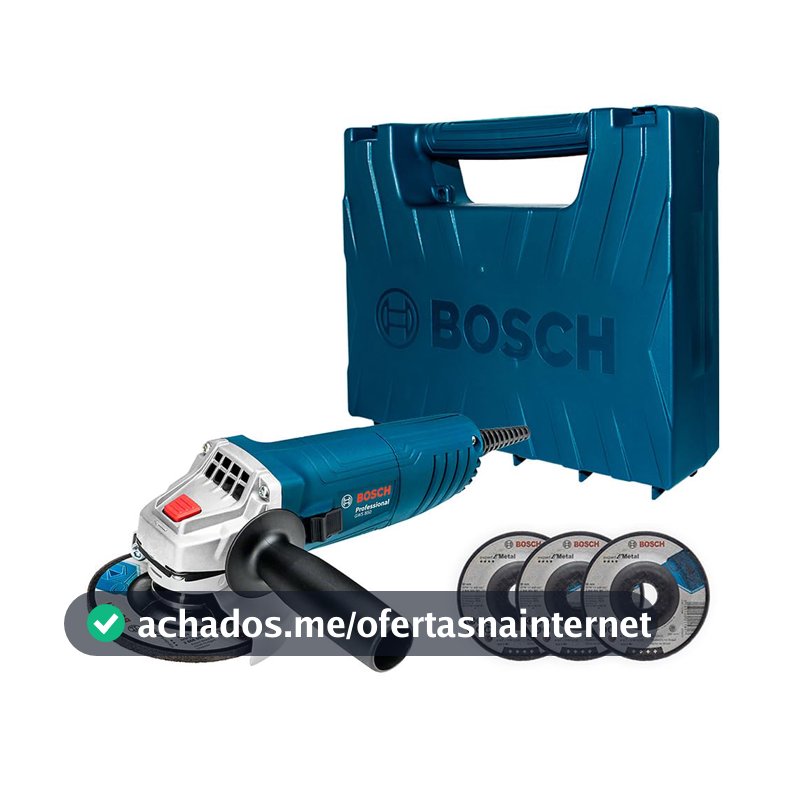 Bosch Esmerilhadeira Angular Gws 850 De 4 1/2' 850W 220V Com Maleta