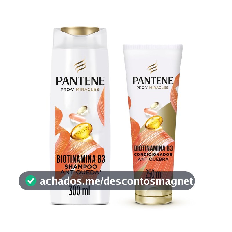 Kit Pantene Pro-V Biotinamina B3 Shampoo 300ml e Condicionador 150ml