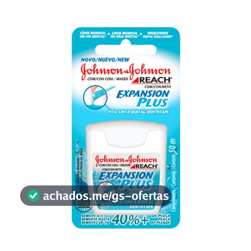 Fita Dental Reach Expansion Plus, 50m, 1 Unidade