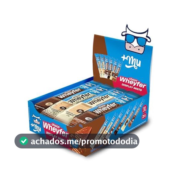 +Mu Chocowheyfer Proteico Caixa Mista - Display 12 unidades