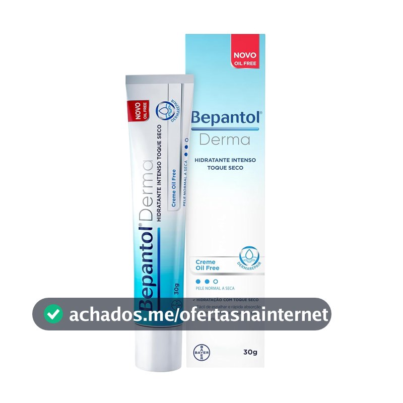 Bepantol Derma Hidratante Facial Toque Seco, Pele Normal a Seca, 30g