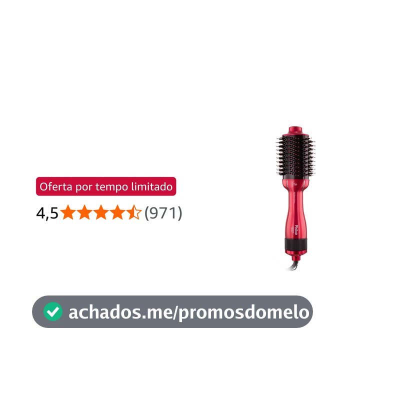 Philco Escova Secadora PEC13 4 em 1 Soft Beauty Cherry Bivolt Plástico ou liga de metal Rosa