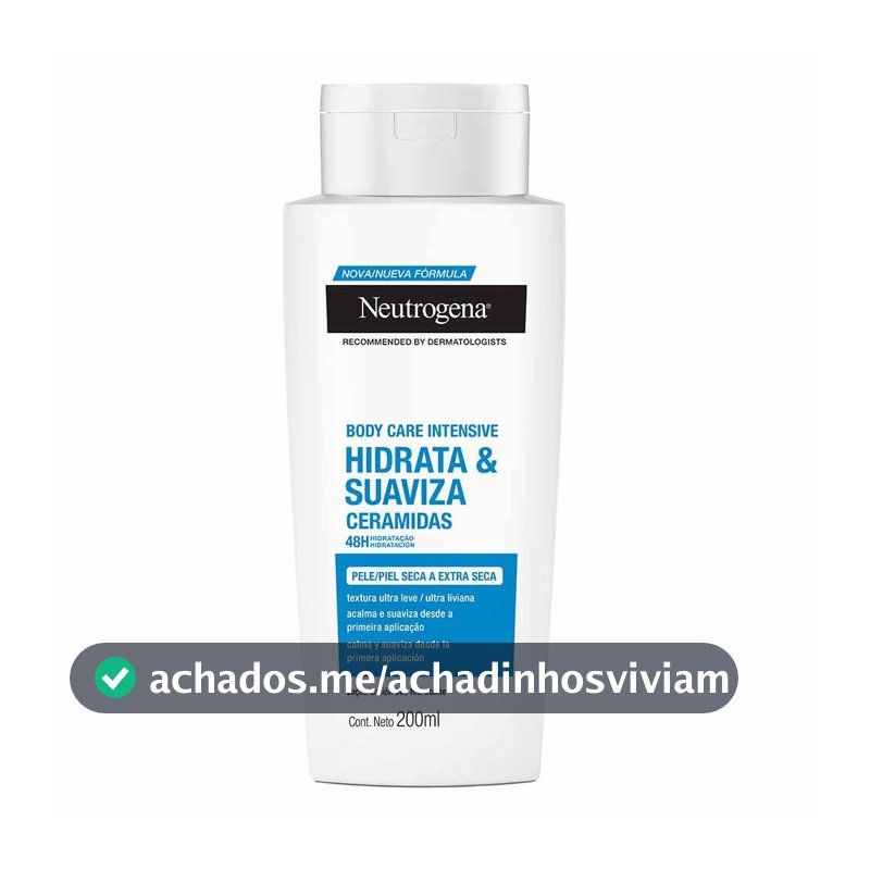 Hidratante Corporal Neutrogena Body Care Intensive Hidrata & Suaviza, 200ml