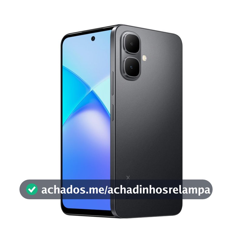 Infinix Smart 10 256GB 4GB RAM Câmera 8MP + IA Tela 6.67" 120Hz Preto