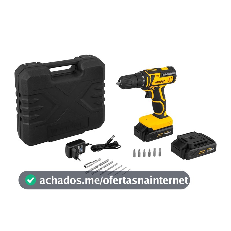 Vonder, Parafusadeira/Furadeira bateria 20V PFV020 com 18 posições