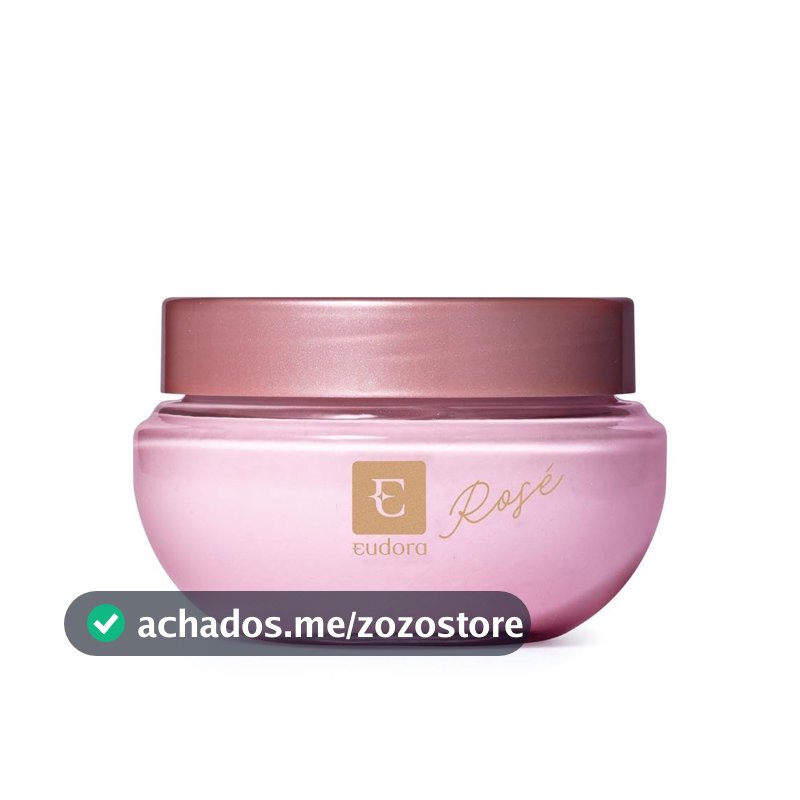 Eudora Creme Acetinado Desodorante Hidratante Corporal Eudora Rosé 250g