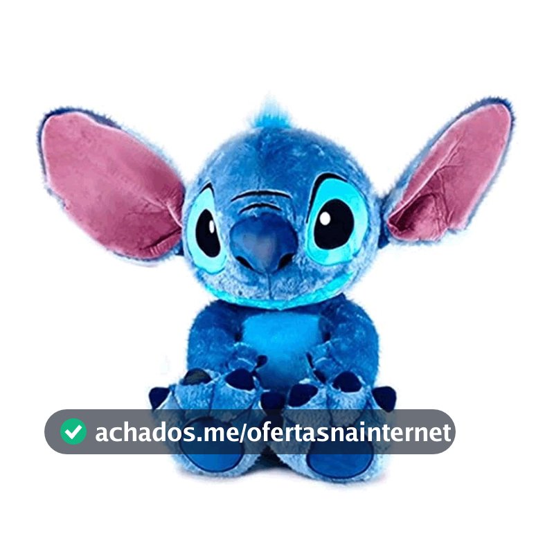 Disney - Pelúcia Stitch Big Feet 45cm, Azul