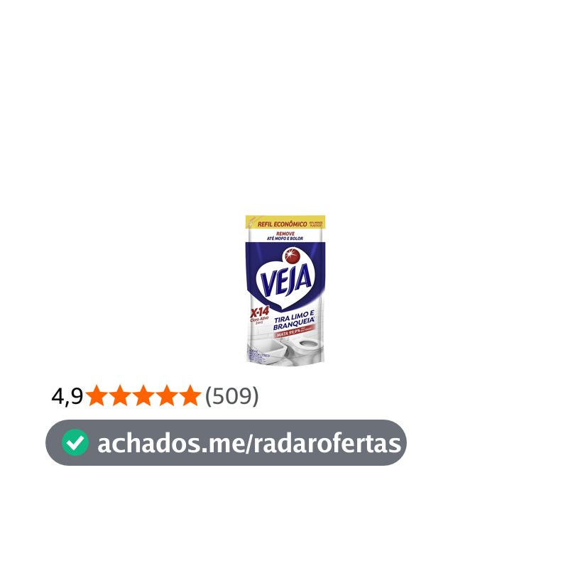 Veja X14 Limpador Tira Limo 400ml Refil