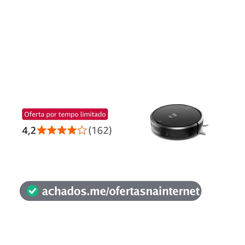 Philco Aspirador Robô 3 em 1 Com MOP PAS23 Preto Bivolt Anticolisão