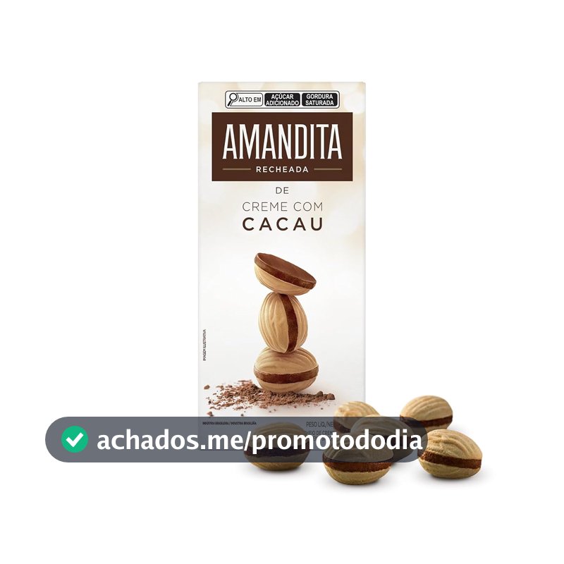 Lacta Amandita - Wafer Recheado Sabor Chocolate 200g