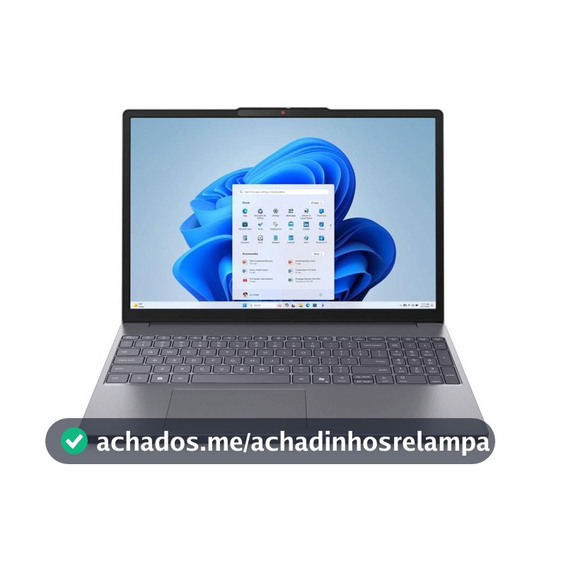 Notebook Lenovo IdeaPad Slim 3 15.3" Luna Grey - Intel Core 3 100U, 8GB RAM, 256GB SSD, Windows 11