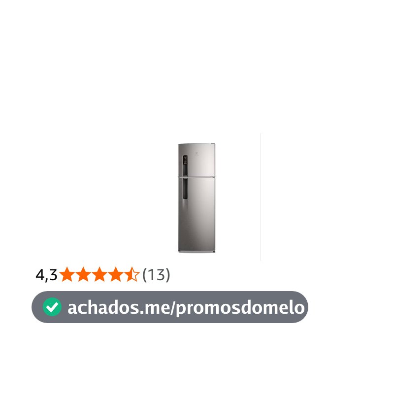 Geladeira Electrolux Frost Free 380L AutoSense Inverter Duplex Inox Look (IF41S)
