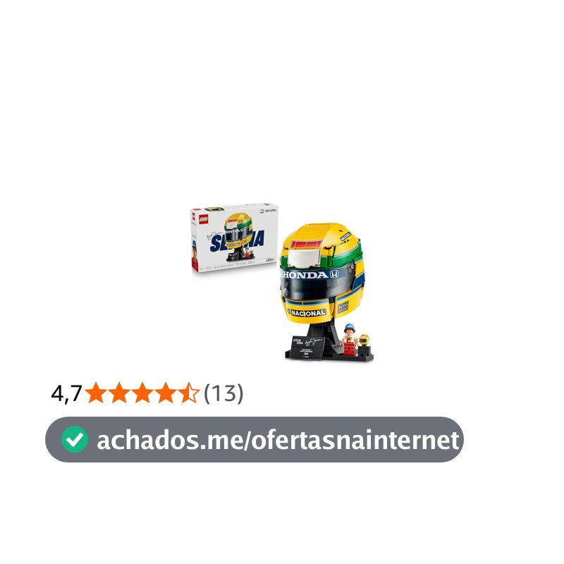 LEGO Editions Capacete do Ayrton Senna; Conjunto de Construção 43024