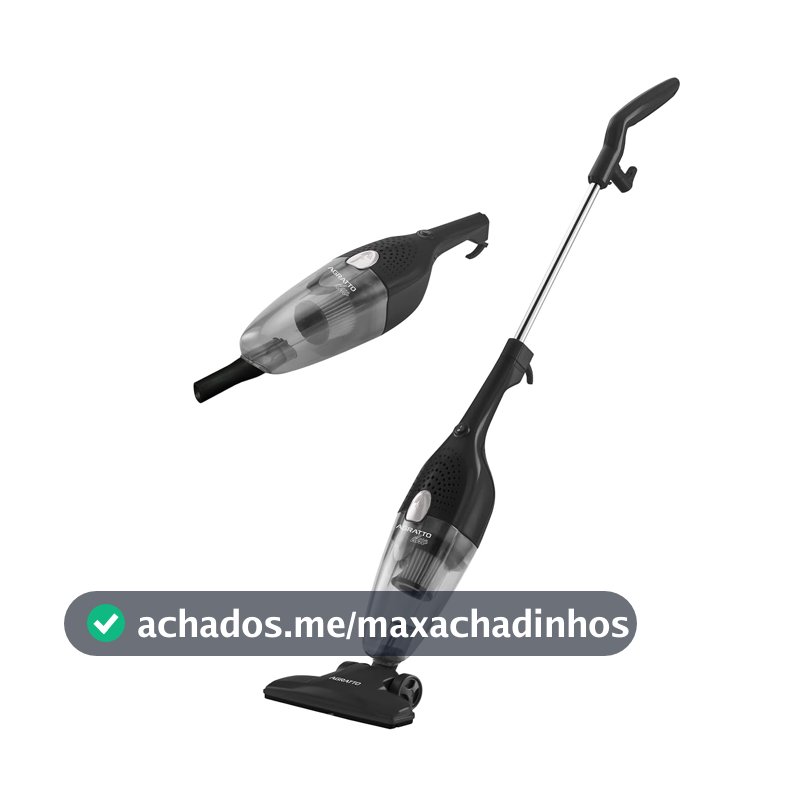 Aspirador de Pó Vertical Duo AS Agratto Preto 1000W