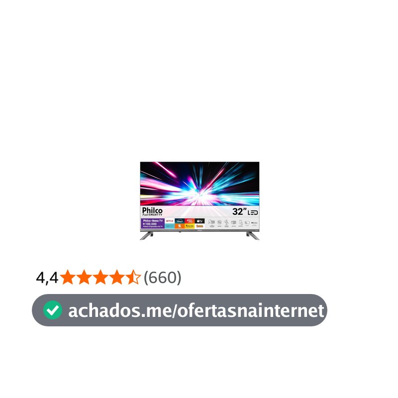 Smart TV 32" Philco Roku TV Dolby Áudio HDR10 P32CRB