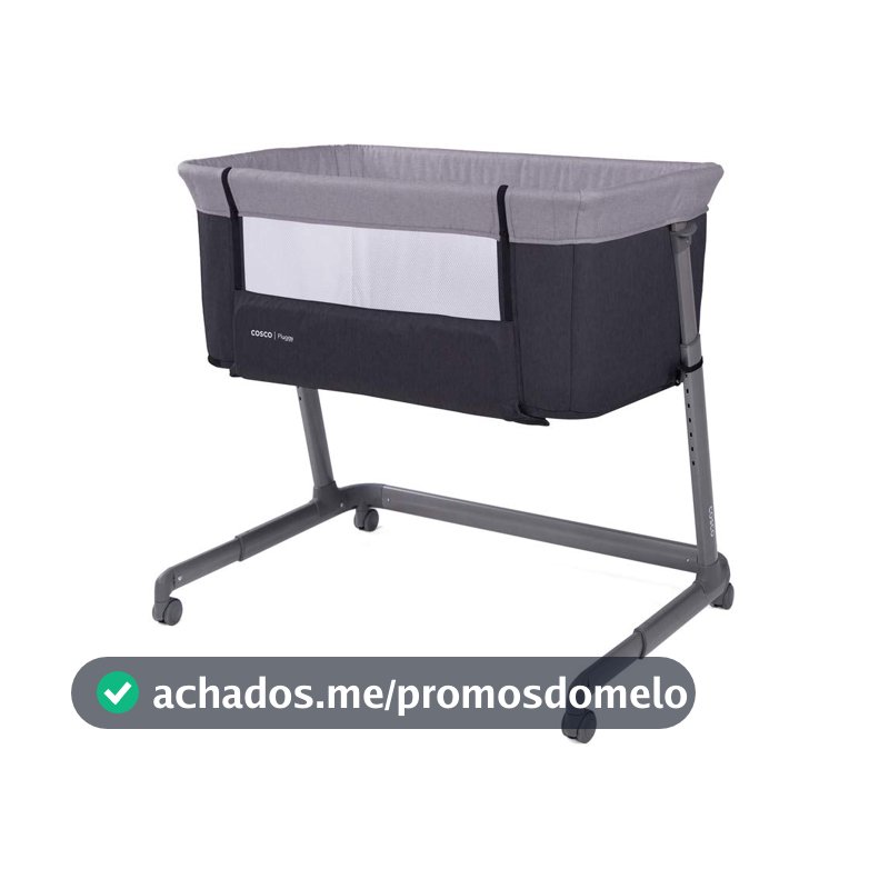 Cosco Kids, Berço Co-bed Pluggy, 0 a 9kg, Cinza Escuro
