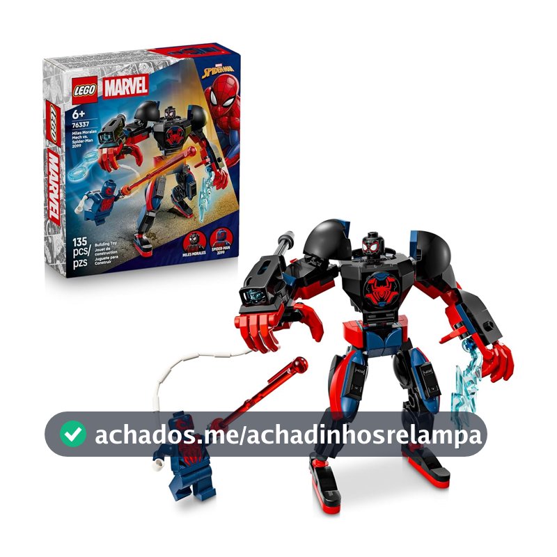 LEGO Marvel Robô do Miles Morales vs. Spider-Man 76337 2099 (135 Peças)