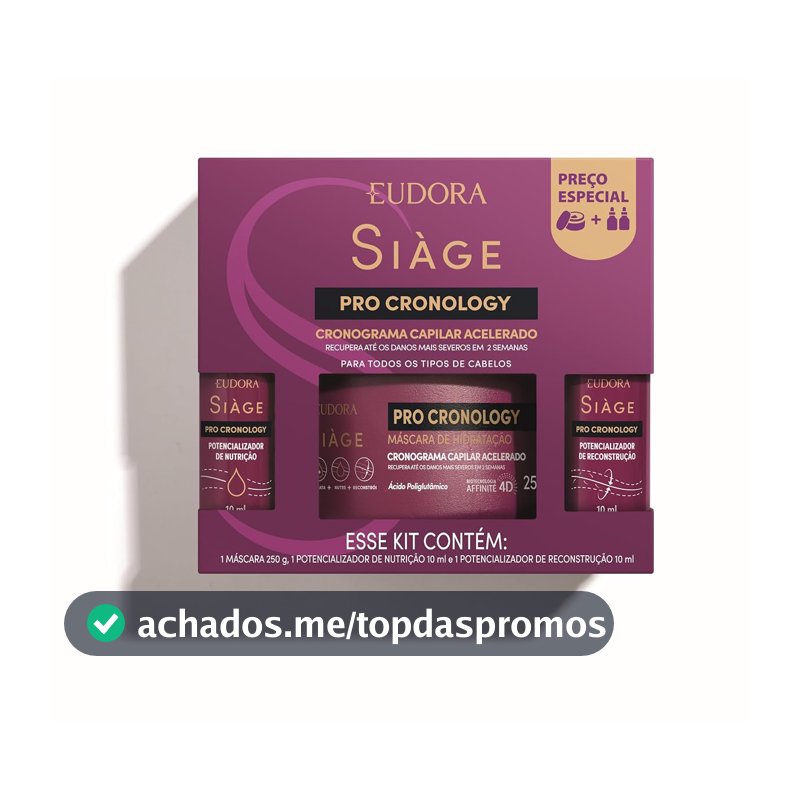 Kit de Tratamento Capilar Eudora Siàge, Pro Cronology