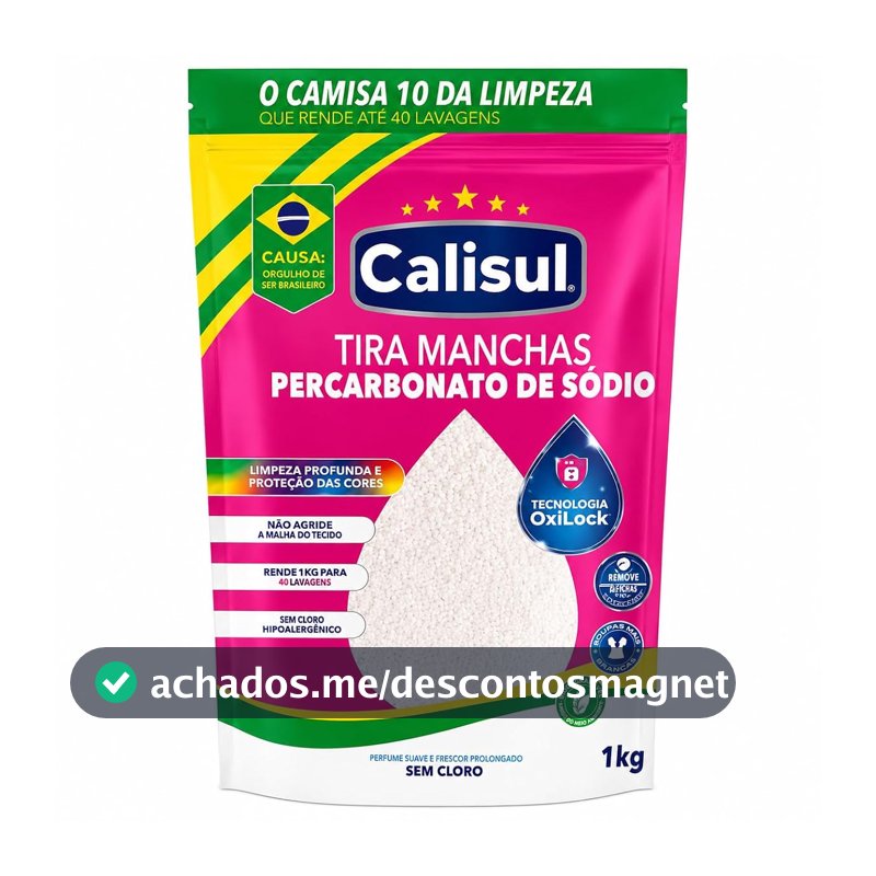 Percarbonato de Sódio Premium 1kg 100% Puro Tira Manchas Poderoso Roupas Brancas Coloridas Limpeza Doméstica Profunda Sem Cloro