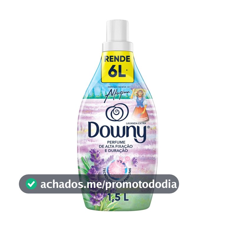 Downy Amaciante Concentrado Seiva de Alfazema 1.5L Rende 6L