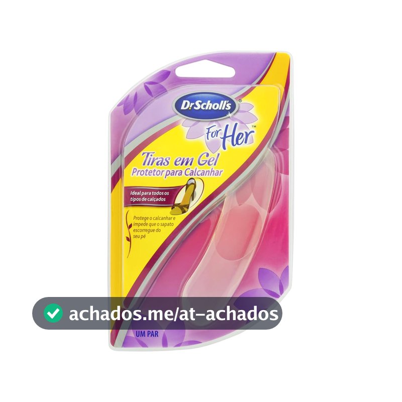 Protetor para Calcalnhar em Tiras de Gel Dr. Scholl’s – Conforto Antifricção, Ajuste Discreto e Toque Suave para os Pés