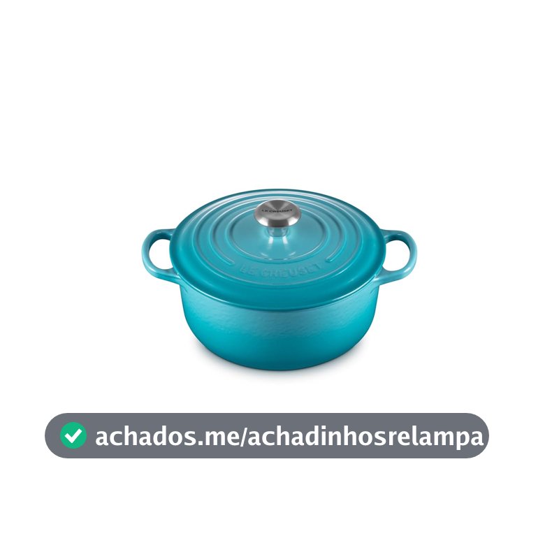 Le Creuset Panela Redonda 20cm Signature Azul Caribe