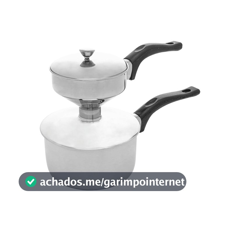 LYOR - Cuscuzeira Individual de Aço Inox 25cm x 12cm x 17,5cm