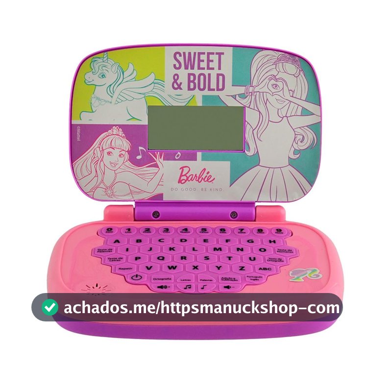 Candide, Laptop Infantil, Barbie, Brinquedo Educativo - Bilíngue