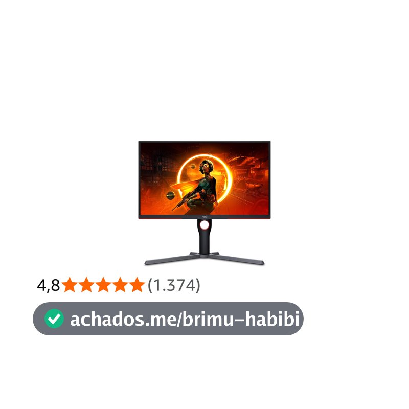 Monitor Gamer AOC Destiny 24,5 Polegadas 25G3ZM