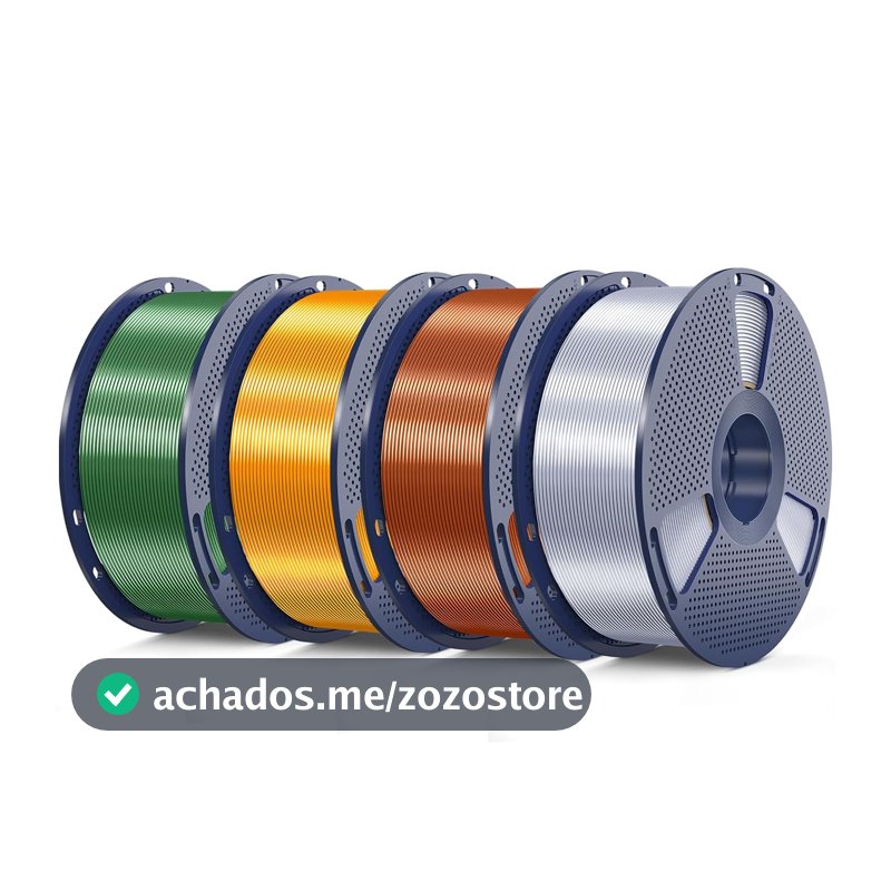 SUNLU Filamento de seda para impressora 3D, filamento PLA brilhante de 1,75 mm, superfície lisa e sedosa, muito fácil de imprimir para impressoras 3D, precisão dimensional +/- 0,02 mm, prata seda +