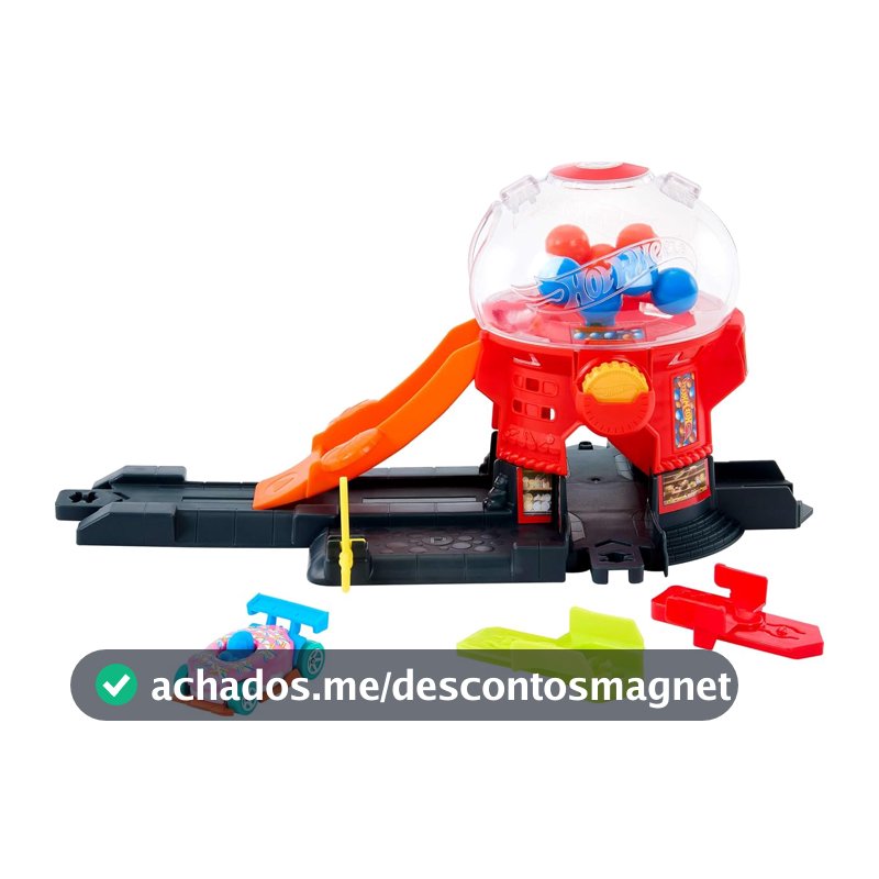 Hot Wheels City Pista de Brinquedo Loja de doces 3 anos Multicor