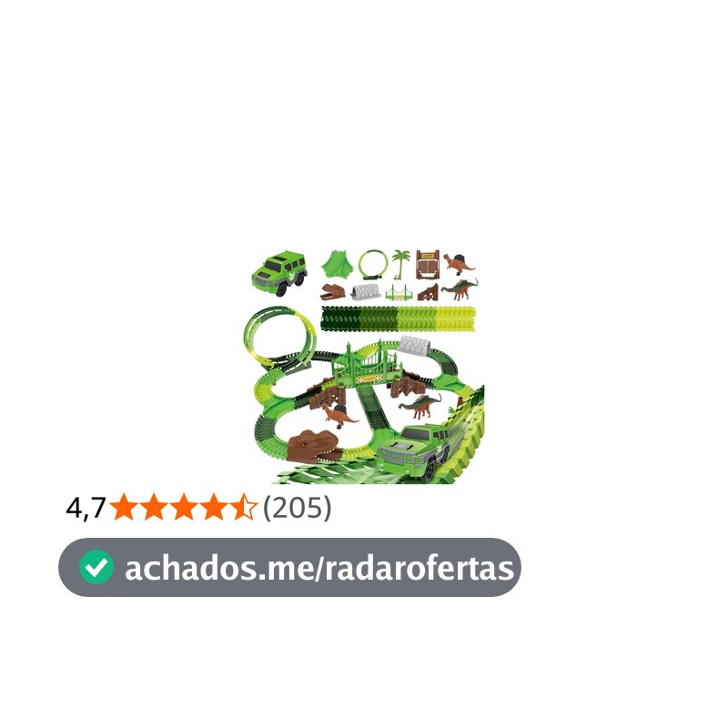 Pista Dinossauro Carrinhos com Looping Radical Túnel Brinquedo Luz e Som 92 Peças (92)