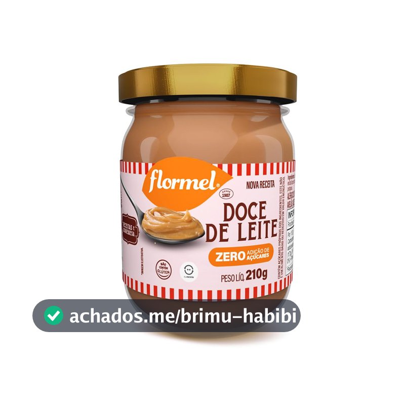 Doce de Leite Cremoso FLORMEL 210 Gramas (pacote variado).