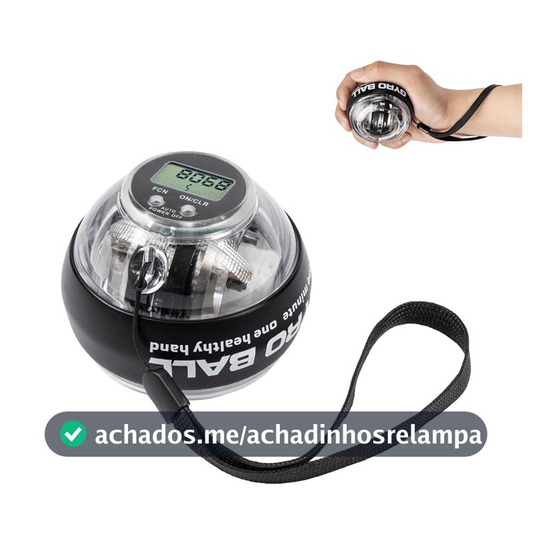 Bola de giroscópio Torque Auto Start LED Contador Digital Pulso Antebraço