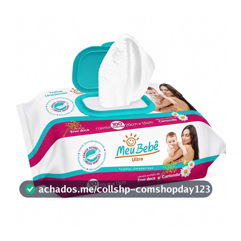Toalhas Umedecidas Meu Bebê Ultra, 100 Folhas