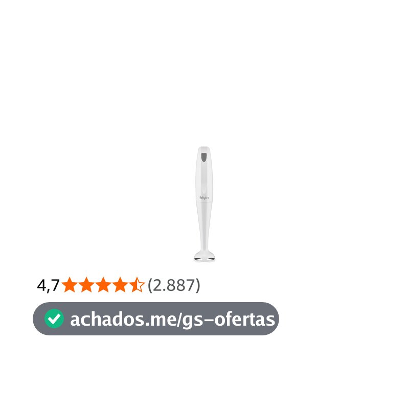 Mixer de Mão 200W Elgin Compacto e Leve, ergonômico e fácil de limpar Branco 220v