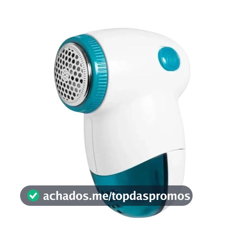 Papa Bolinhas Portátil, para Remoção de Bolinhas das Roupas, CST0146, Flash Limp - ABS Verde Agua