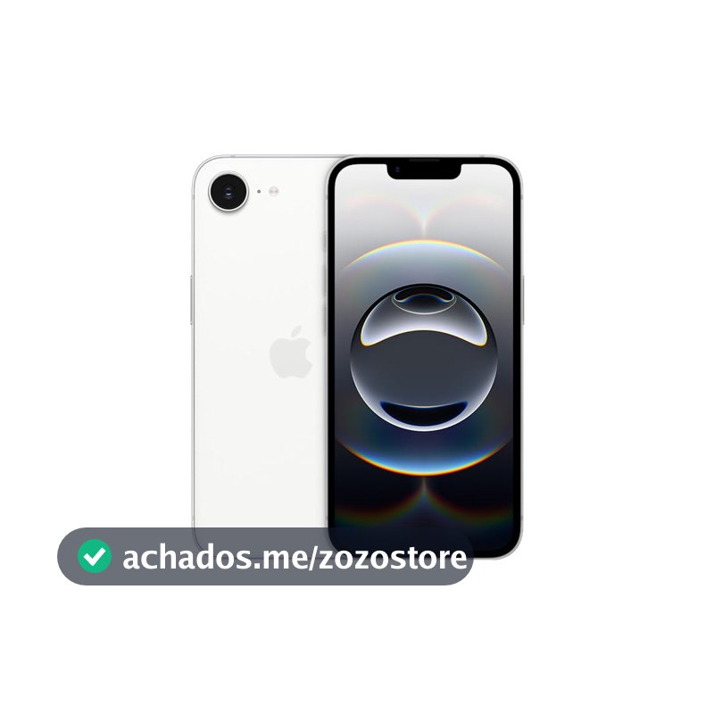 iPhone 16e Apple 128GB, Câmera 48MP, Tela Super Retina XDR 6,1", Branco