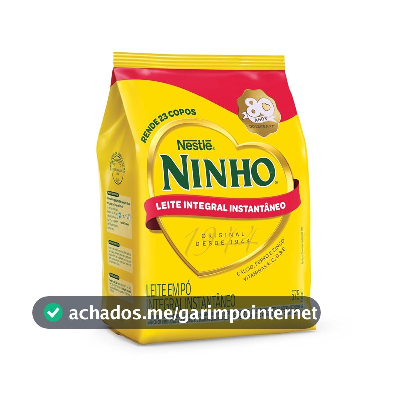 Leite em Pó Ninho Integral Instantâneo Sachê 575g