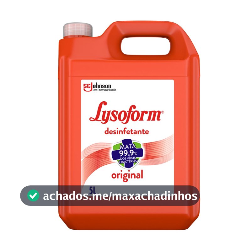 Lysoform Original, Desinfetante Líquido, Limpeza Casa, 5L