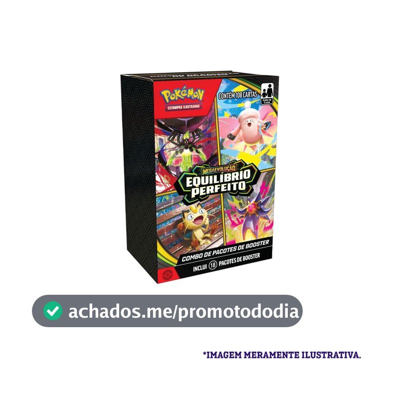 Pokémon TCG: Mega Evolução - Equilíbrio Perfeito - Booster Bundle - Português