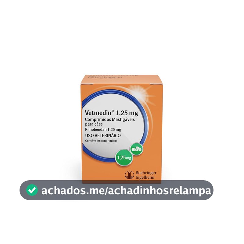 Nexgard Vetmedin Boehringer Ingelheim 50 Comprimidos Mastigáveis Para Cães - 1 25 Mg
