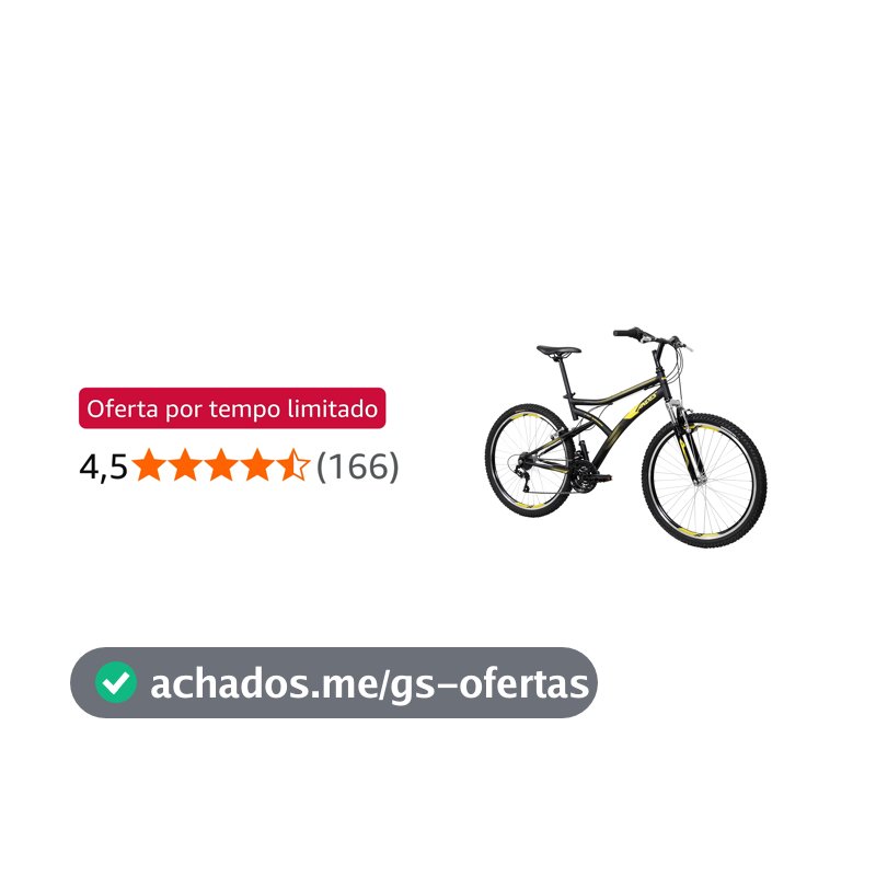 Bicicleta Caloi Andes Aro 26, 21 Marchas, Grip Shift, Suspensão Dianteira 30mm, Freio V-Brake, Cidade, Passeio e Lazer