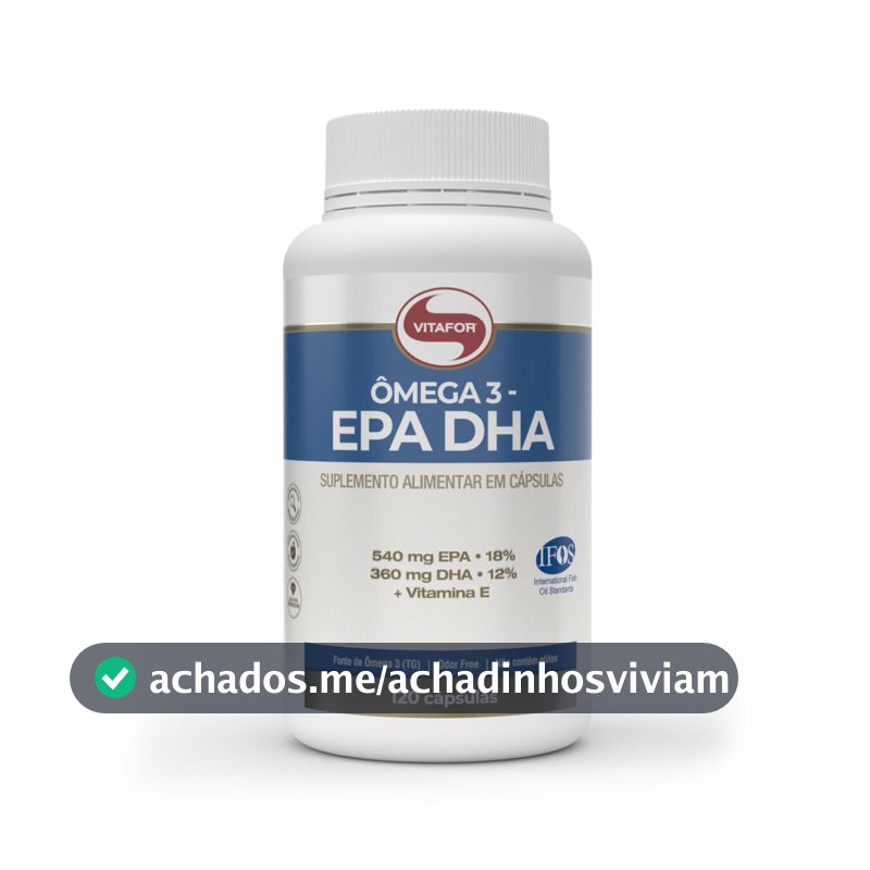 Ômega 3 EPA DHA 1g (120 Caps), VitaFor