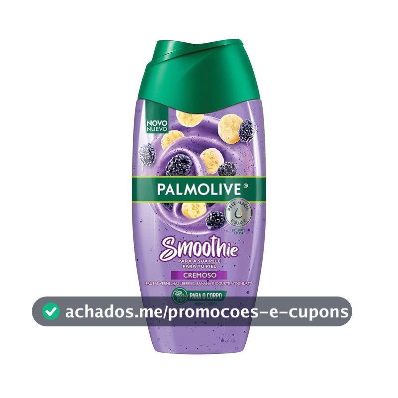 Palmolive Sabonete Líquido Corporal Smoothie Cremoso Frutas Vermelhas, Banana e Iogurte 250ml