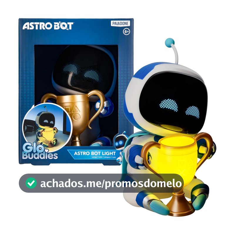 Paladone Astrobot GloBuddies Personagem Light - Lâmpada de mesa de 15 cm com olhos e troféu luzes - WeCool