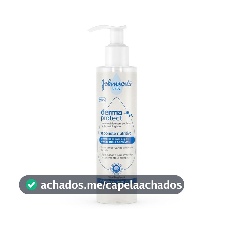 Sabonete Nutritivo Johnson's Baby Derma Protect, 200ml