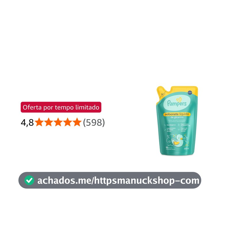 Pampers Sabonete Liquido Refil Glicerina 350ml