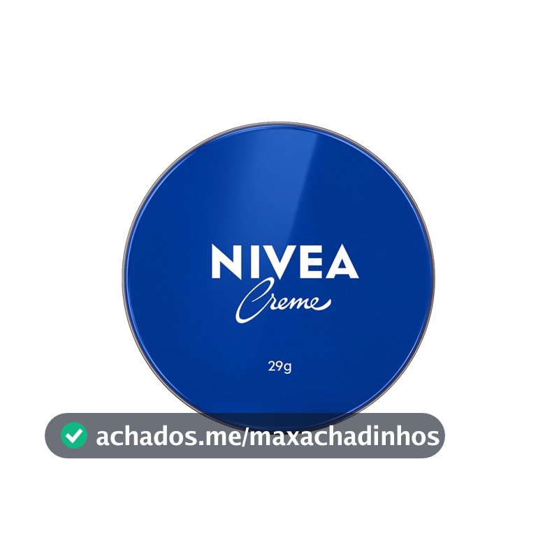 NIVEA Creme Hidratante Lata 29g, Hidratação Profunda 24h, Corporal, Uso Diário, Multibenefícios, Todas as Peles