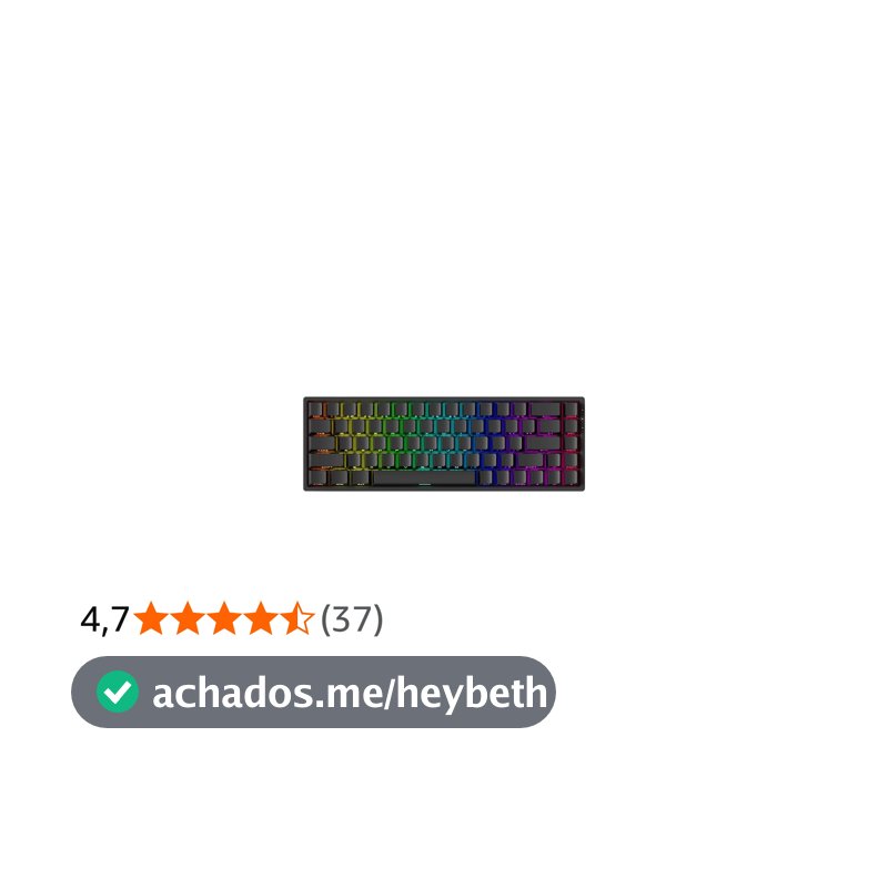 Teclado Magnético Gamer Akko Monsgeek Fun68 RGB Preto 8K Switch Akko Glare Linear Hall Effect ANSI Rapid Trigger SOCD DKS Mod Tap